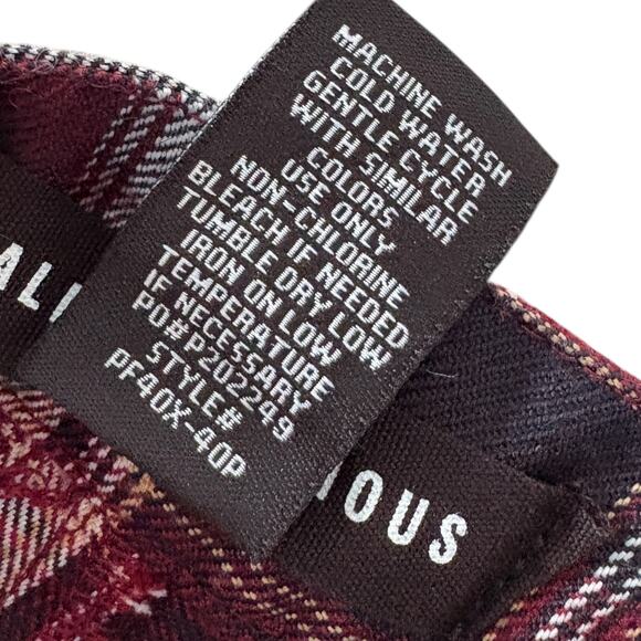 Almost Famous Plaid High Rise Flare Pants 11 Y2K Indie Punk Grunge 90s Retro - Picture 5 of 7